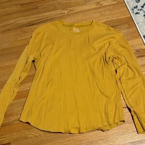 Time and Tru Mustard Long Sleeve Top